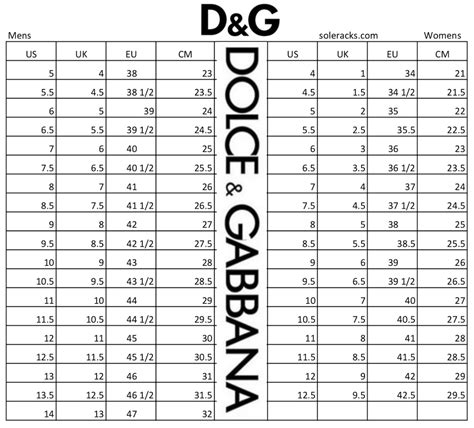 dolce gabbana shoes size chart|Dolce & Gabbana size conversion.